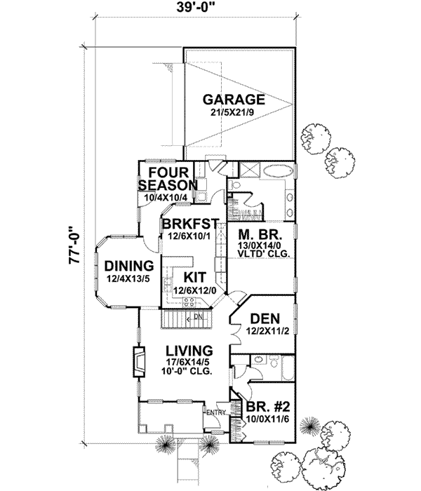 Main Floor Plan: 15-876