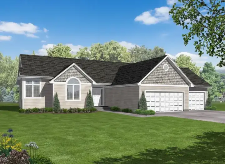 Traditional house plans 15-880 - front exterior, 1,612 sq ft, 3 bed, 2 bath house plans | Monster House Plans