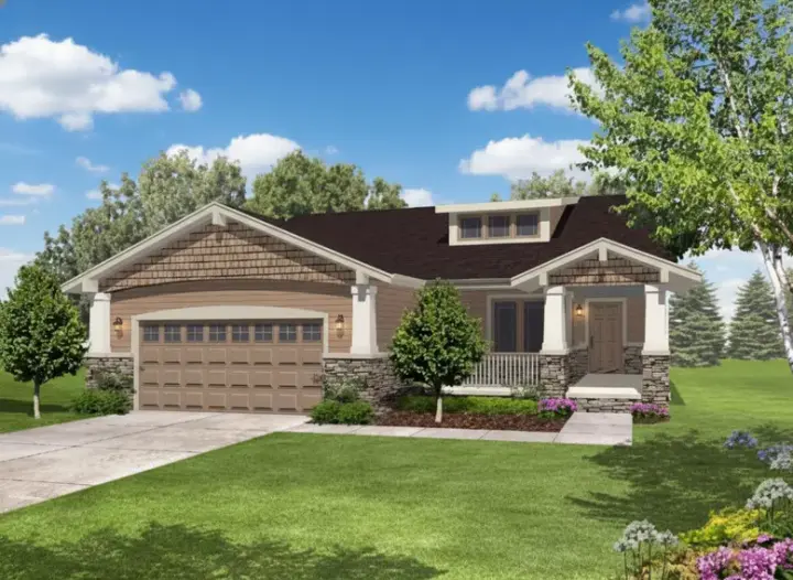 Craftsman house plans 15-884 - front exterior, 1,977 sq ft, 3 bed, 2 bath house plans | Monster House Plans