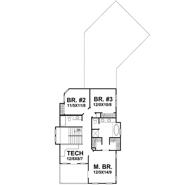 Upper/Second Floor Plan: 15-885