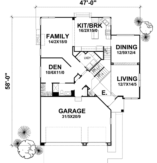 Main Floor Plan: 15-888