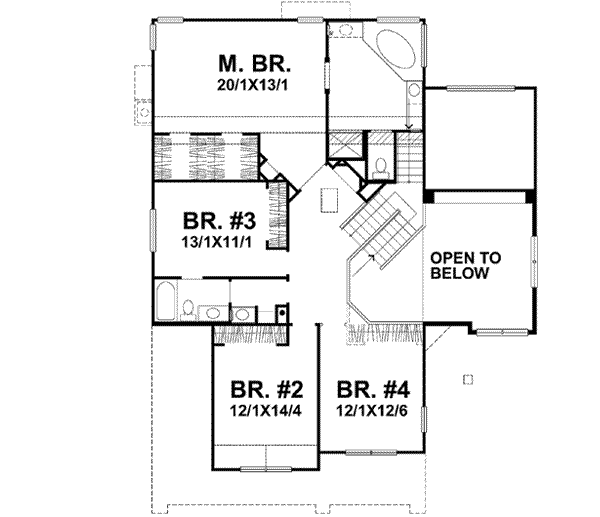 Upper/Second Floor Plan: 15-888