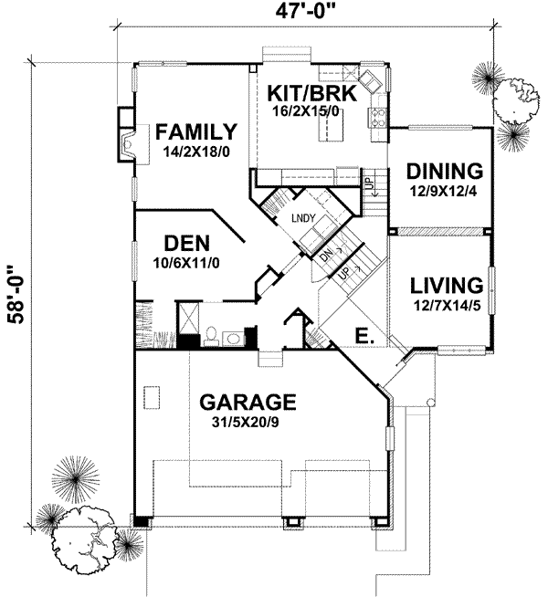 Main Floor Plan: 15-889