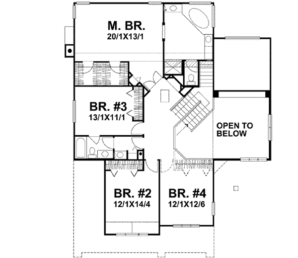 Upper/Second Floor Plan: 15-889