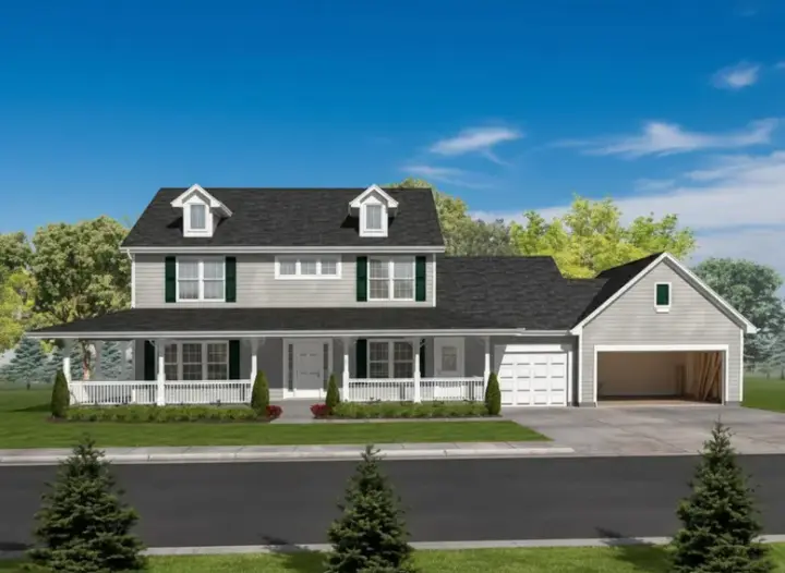 Traditional house plans 15-907 - front exterior, 2,816 sq ft, 3 bed, 2 bath house plans | Monster House Plans