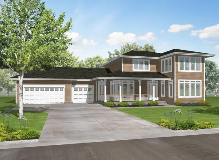 Traditional house plans 15-910 - front exterior, 2,627 sq ft, 3 bed, 2 bath house plans | Monster House Plans