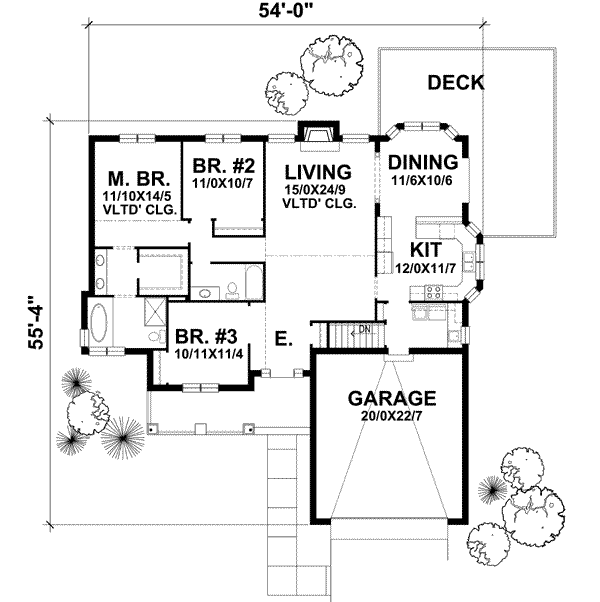 Main Floor Plan: 15-911
