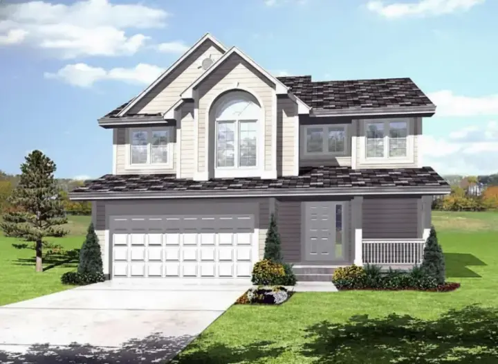 Traditional house plans 15-917 - front exterior, 1,800 sq ft, 3 bed, 2 bath house plans | Monster House Plans
