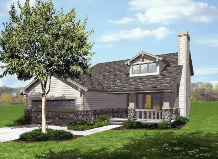 Craftsman house plans 15-922 - front exterior, 1,911 sq ft, 4 bed, 2 bath house plans | Monster House Plans