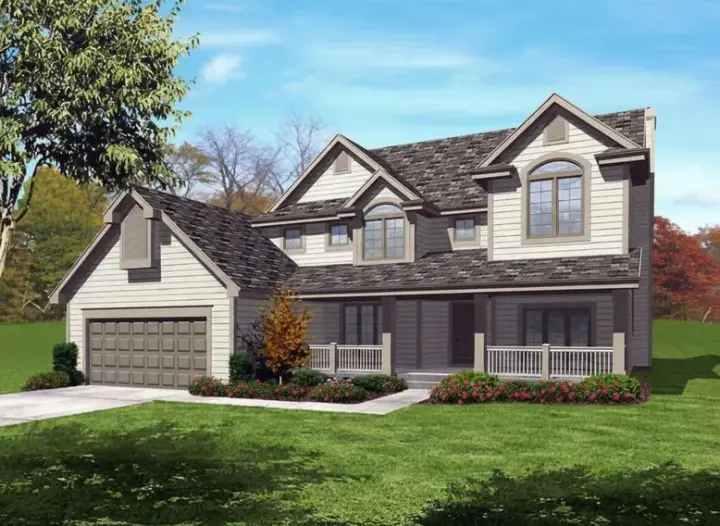 Traditional house plans 15-923 - front exterior, 2,095 sq ft, 3 bed, 2 bath house plans | Monster House Plans