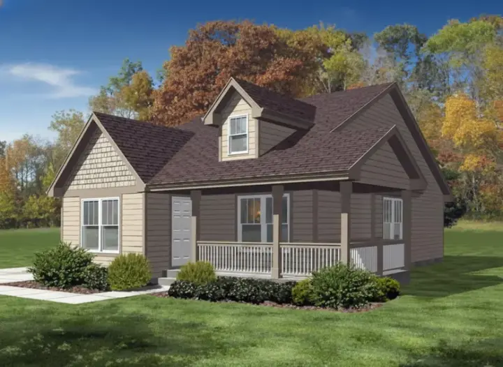 Country house plans 15-941 - front exterior, 1,132 sq ft, 3 bed, 1 bath house plans | Monster House Plans