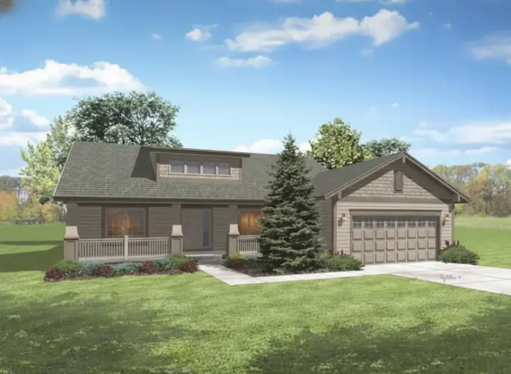 Craftsman house plans 15-943 - front exterior, 1,910 sq ft, 3 bed, 2 bath house plans | Monster House Plans