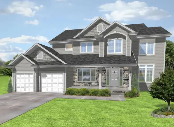 Traditional house plans 15-948 - front exterior, 2,679 sq ft, 4 bed, 2 bath house plans | Monster House Plans
