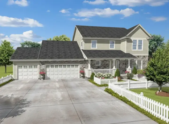 Traditional house plans 15-952 - front exterior, 2,717 sq ft, 4 bed, 2 bath house plans | Monster House Plans