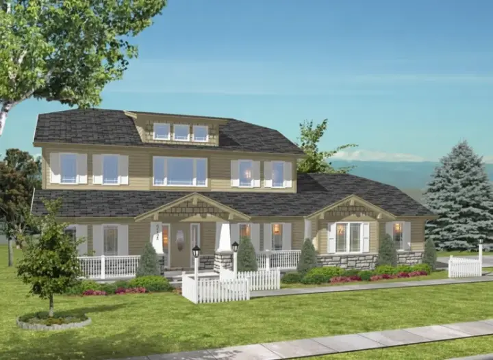 Craftsman house plans 15-954 - front exterior, 2,564 sq ft, 4 bed, 2 bath house plans | Monster House Plans