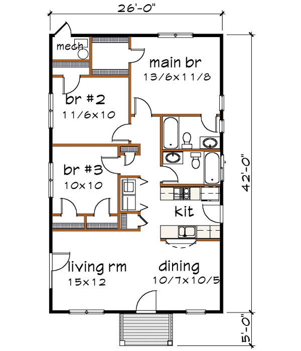 Main Floor Plan: 16-114
