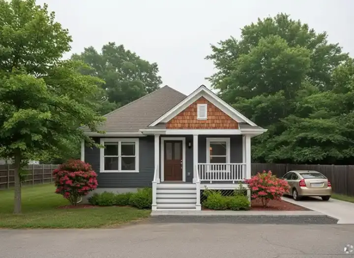 Bungalow house plans 16-115 - front exterior, 1,092 sq ft, 3 bed, 2 bath house plans | Monster House Plans