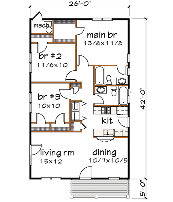 Main Floor Plan: 16-115