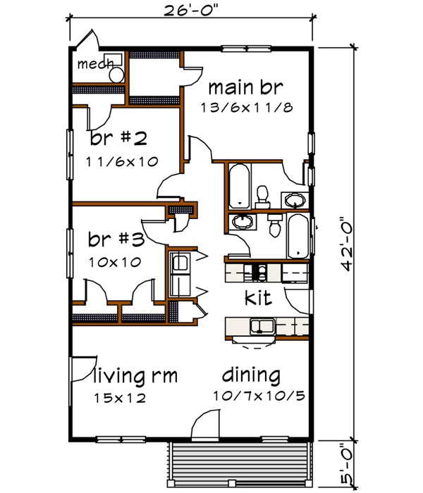Main Floor Plan: 16-116