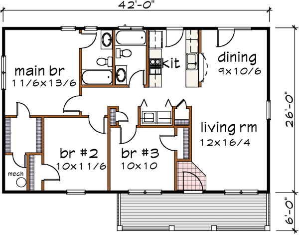 Main Floor Plan: 16-118