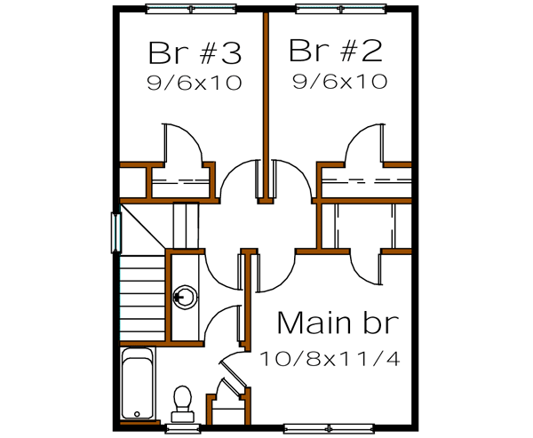 Upper/Second Floor Plan: 16-121