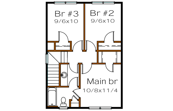 Upper/Second Floor Plan: 16-123