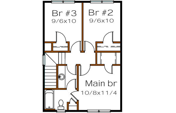 Upper/Second Floor Plan: 16-124