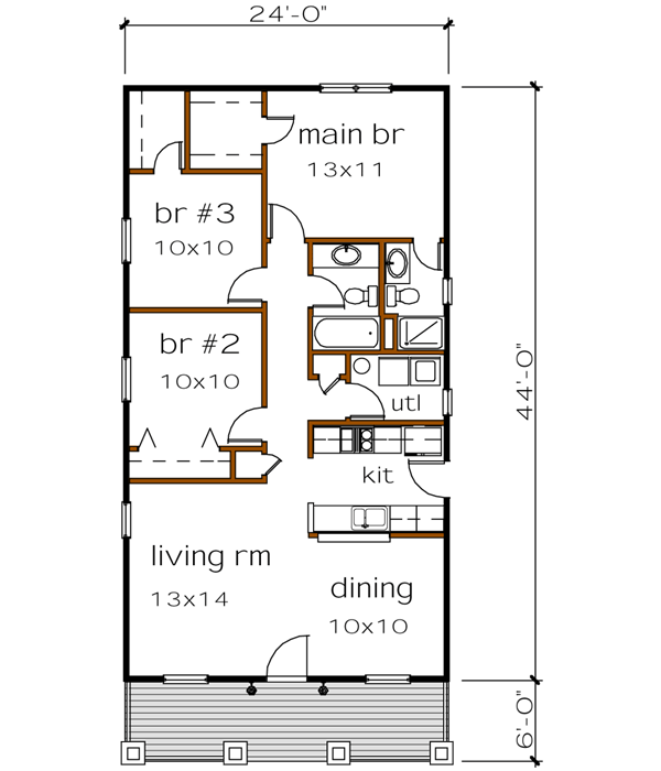 Main Floor Plan: 16-127