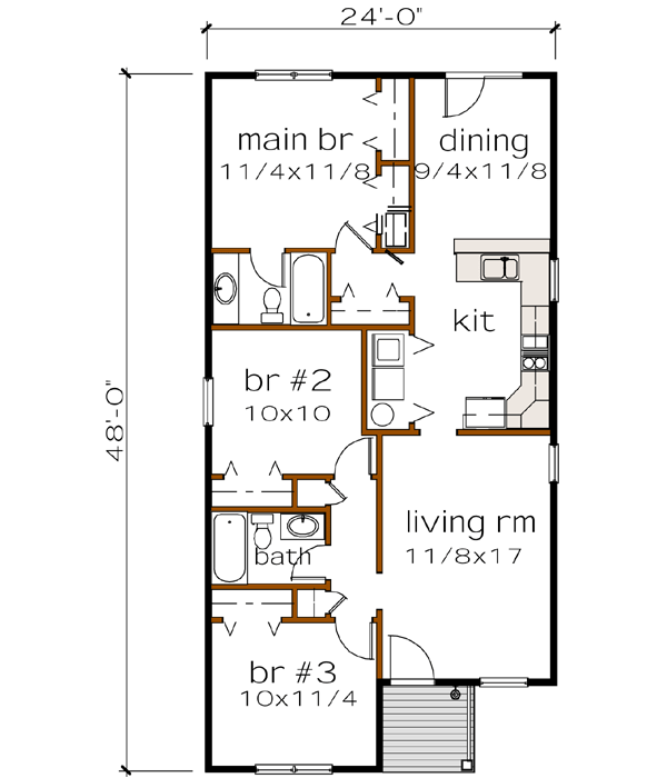 Main Floor Plan: 16-129