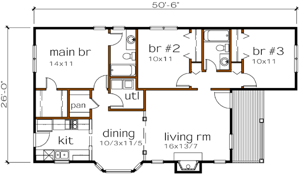 Main Floor Plan: 16-135