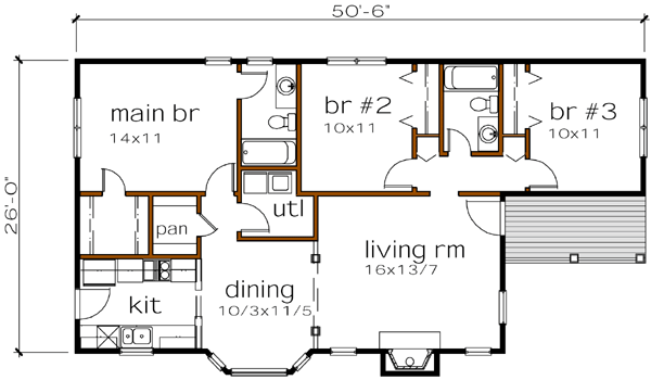 Main Floor Plan: 16-136