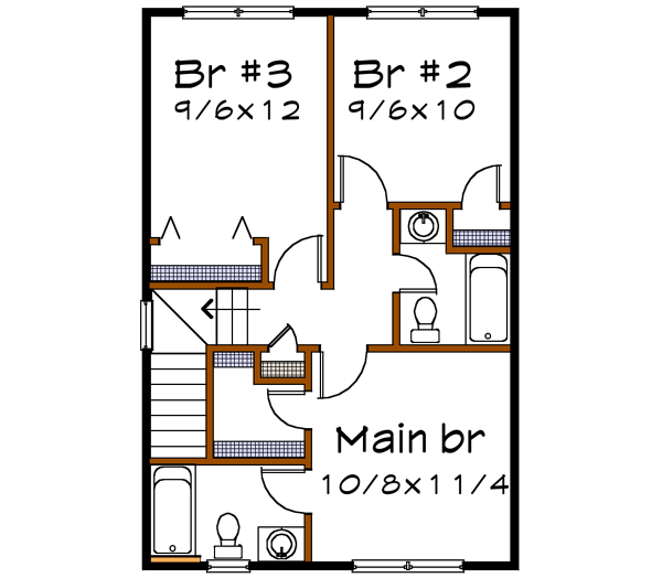 Upper/Second Floor Plan: 16-151