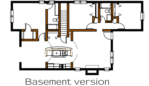Bungalow Style Home Design 16-161