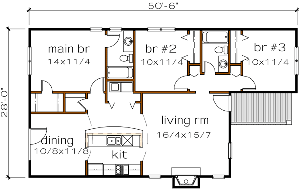 Main Floor Plan: 16-163