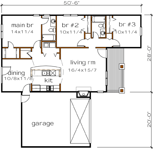 Main Floor Plan: 16-166
