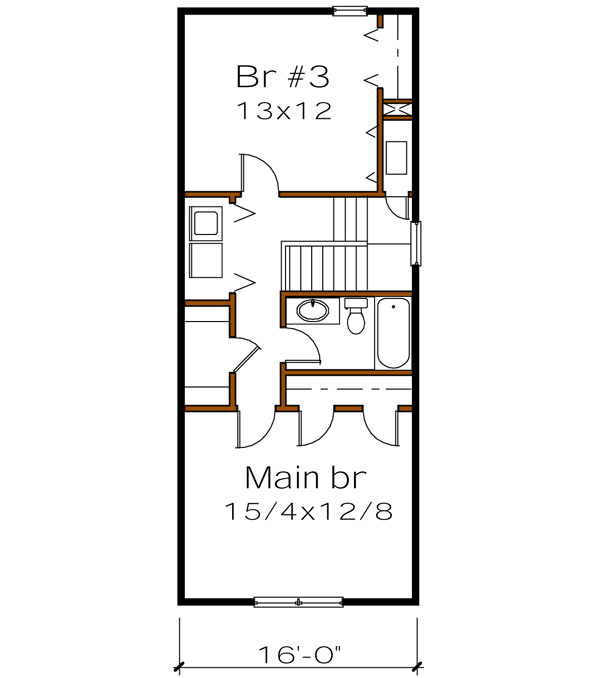 Upper/Second Floor Plan: 16-169