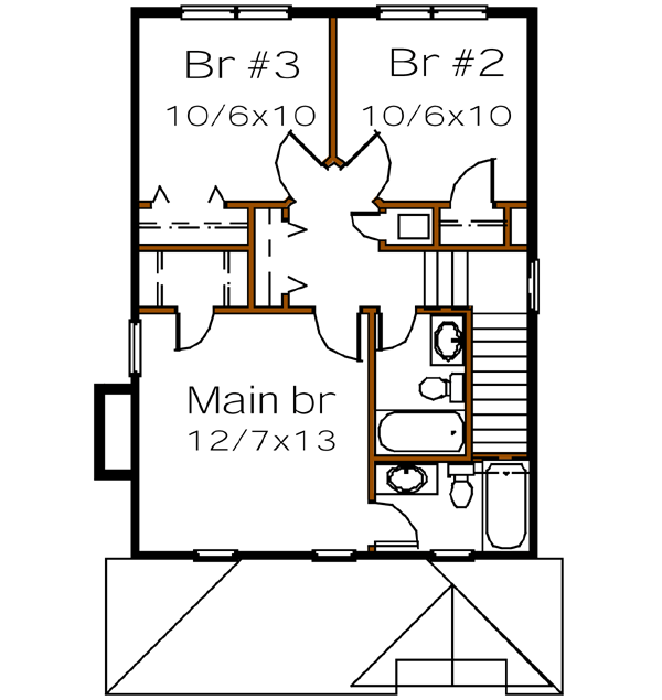 Upper/Second Floor Plan: 16-174