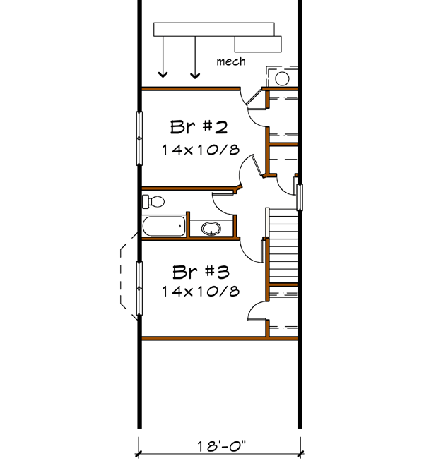 Upper/Second Floor Plan: 16-178