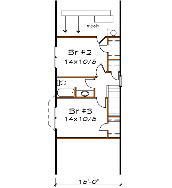 Upper/Second Floor Plan: 16-179