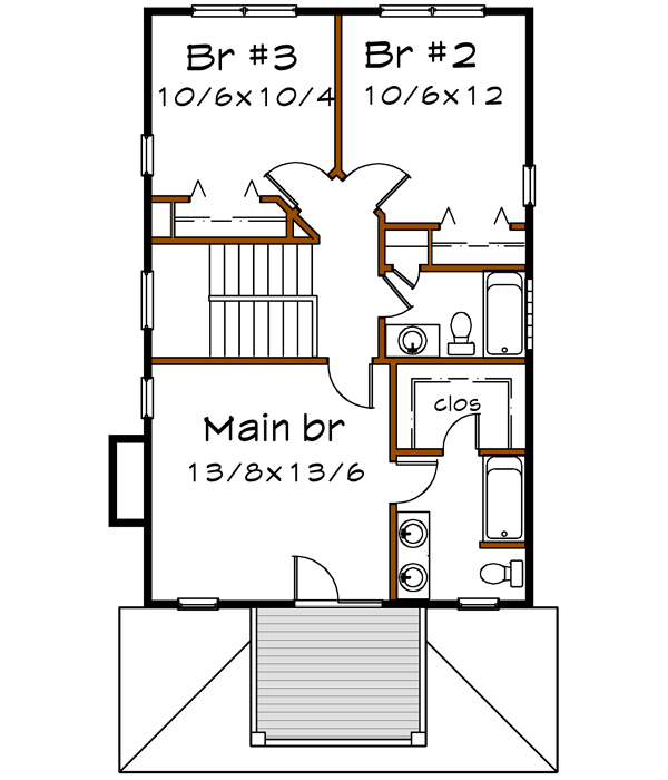 Upper/Second Floor Plan: 16-201