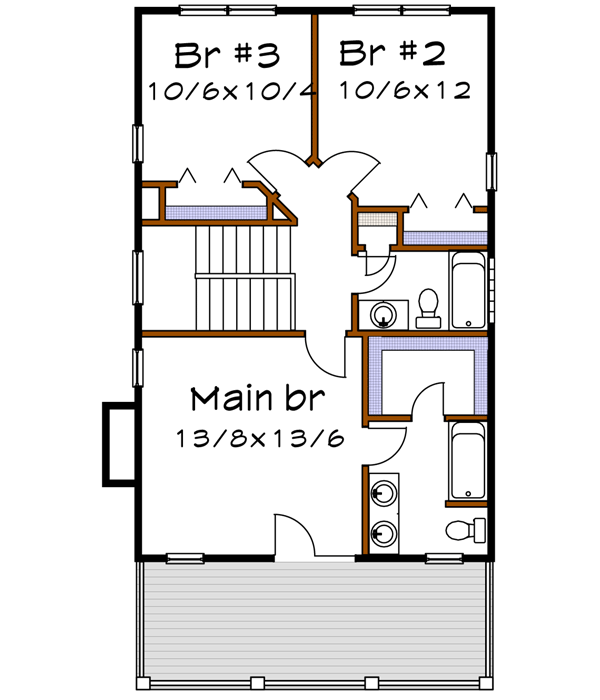 Upper/Second Floor Plan: 16-202
