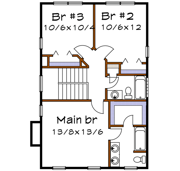 Upper/Second Floor Plan: 16-204