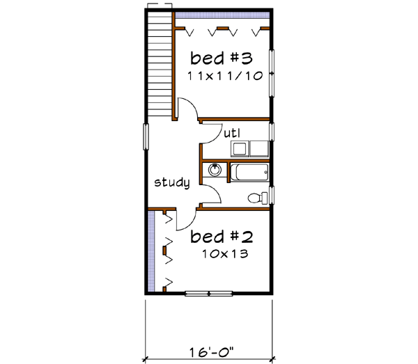 Upper/Second Floor Plan: 16-207