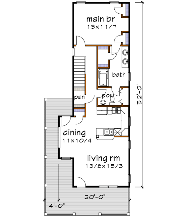 Main Floor Plan: 16-208