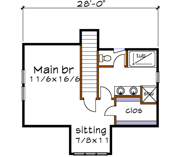 Upper/Second Floor Plan: 16-215