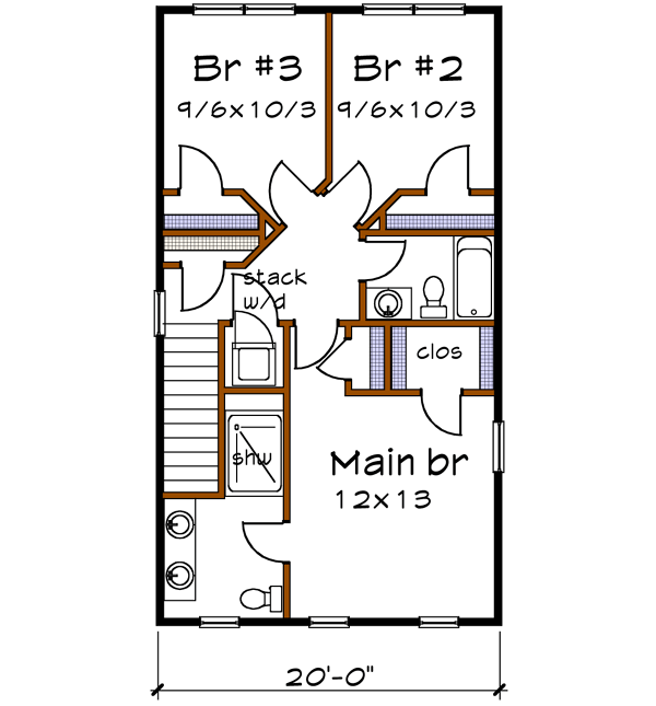 Upper/Second Floor Plan: 16-219