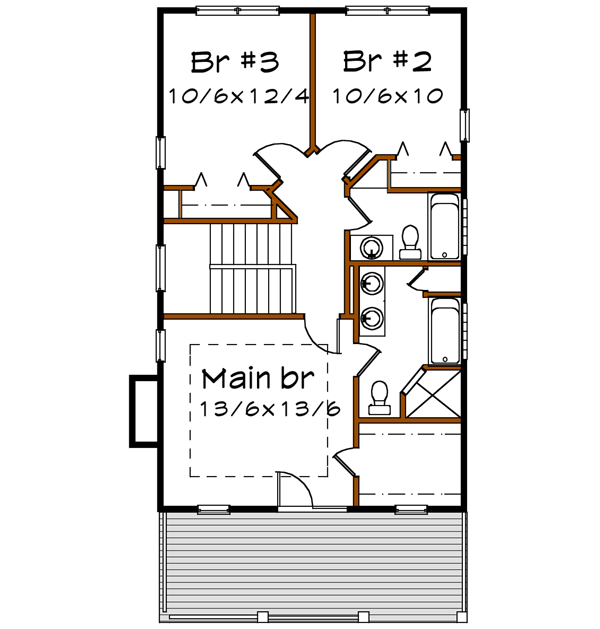 Upper/Second Floor Plan: 16-225