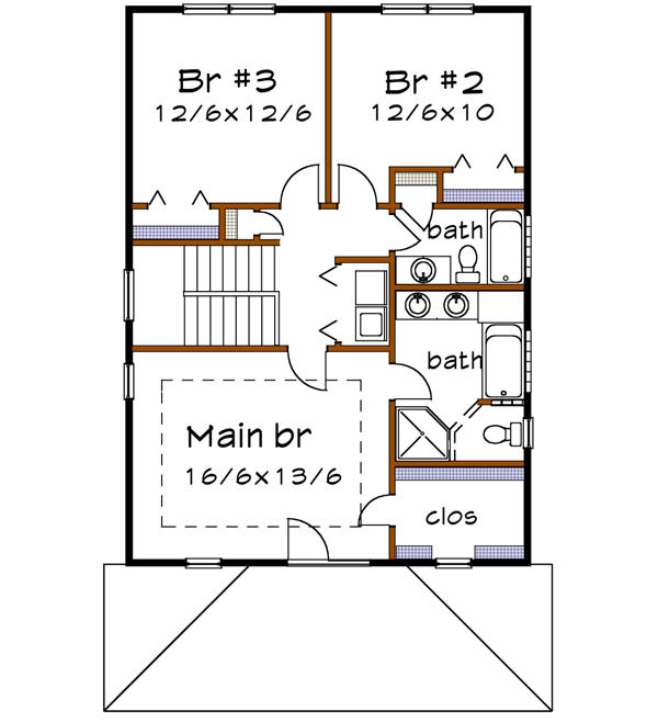 Upper/Second Floor Plan: 16-255