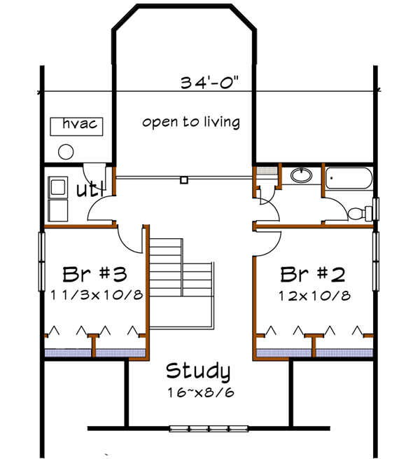 Upper/Second Floor Plan: 16-257