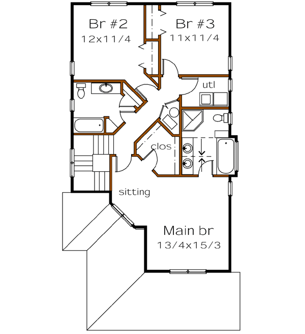 Upper/Second Floor Plan: 16-259